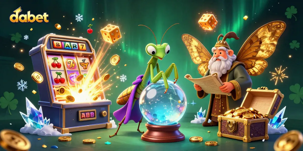 dabet brings thrilling jackpot excitement in a vibrant 3D casino fantasy illustration.