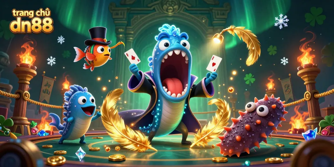 Experience the vibrant magic of trang chủ dn88 where sea creatures entertain in an underwater gambling extravaganza.