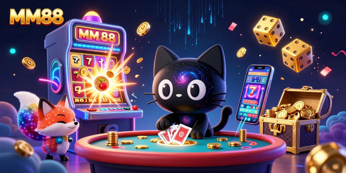 Experience thrilling gameplay at MM88 with vibrant casino elements and enchanting characters.