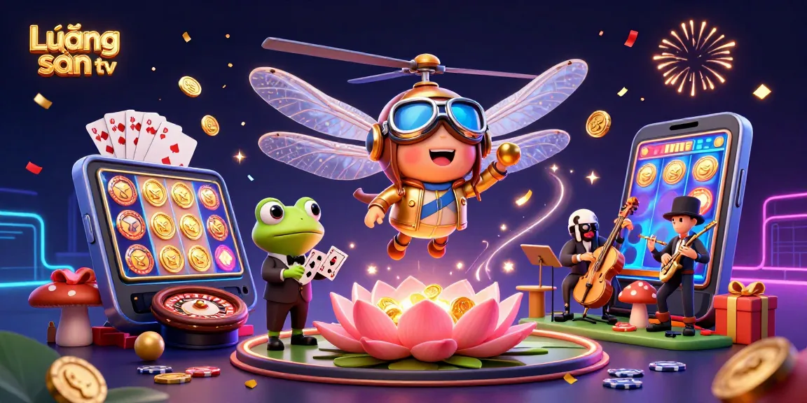 Engage with Lương sơn tv by enjoying high-quality casino gaming experiences alongside dynamic characters in a vibrant setting.