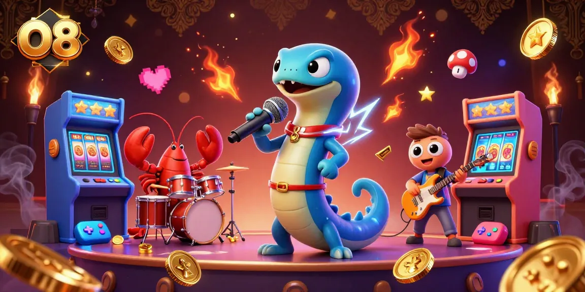 Experience O8's vibrant underwater casino adventure with dynamic characters and colorful gaming elements.