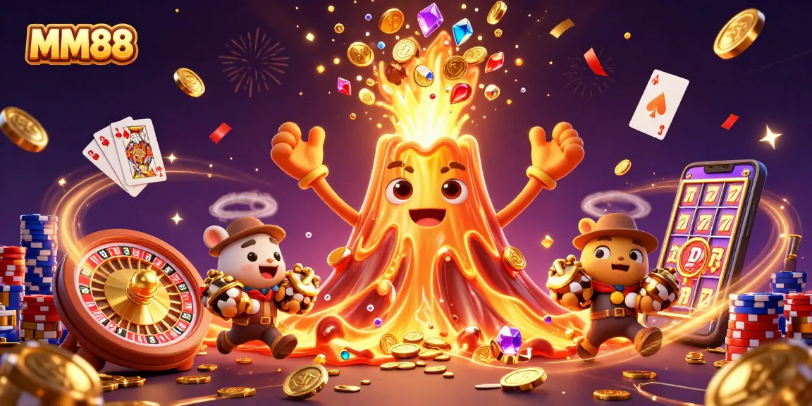 Experience thrilling gameplay at MM88 with vibrant casino elements and treasure-filled adventure.