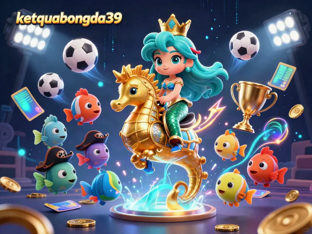 Experience exhilarating sports action with ketquabongda39 as a mermaid masterfully rides her armored seahorse amidst dynamic betting elements.