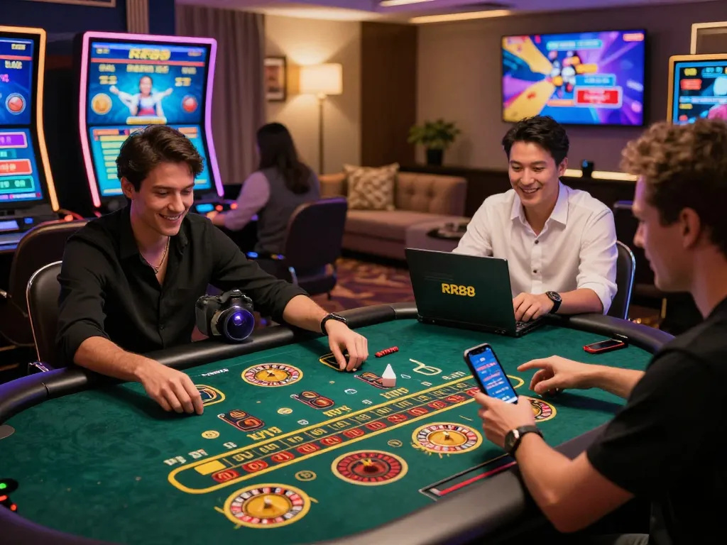 Experience dynamic online gaming at https://rr88c.mobi/ with players enjoying thrilling casino games in a lively atmosphere.