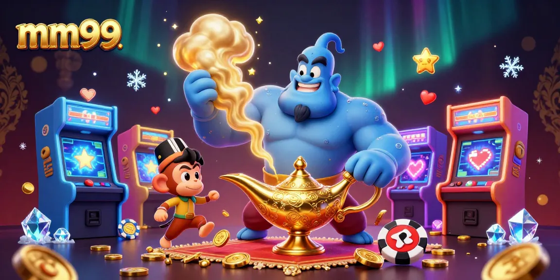 Experience excitement with mm99’s thrilling games featuring a powerful genie and magical elements.