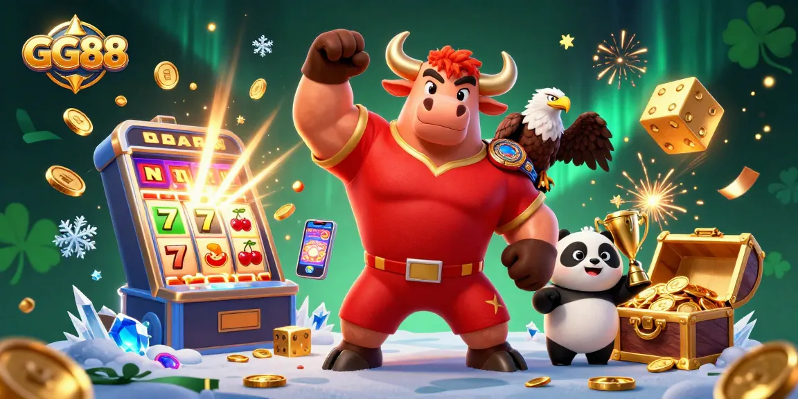Experience jackpots and winning strategies at GG88, with vibrant gaming elements and dynamic characters