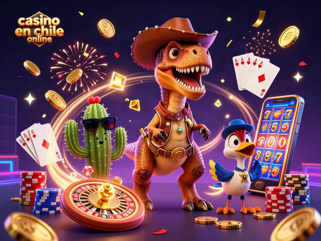Disfruta de tragamonedas y juegos en vivo en casino en Chile online con dinosaurios divertidos.